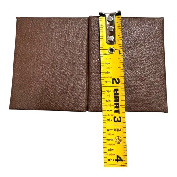 Vintage Brown Leather Bifold Wallet Dual Vintage Photos Boyfriend Girlfriend - Picture 7 of 7